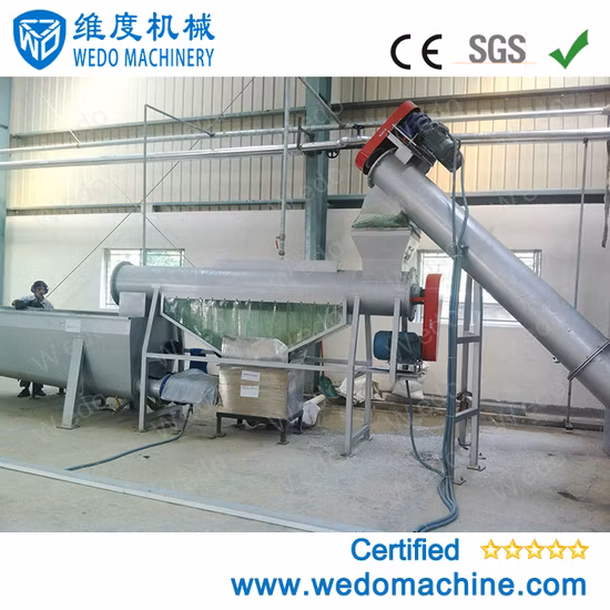 Plastic Pet Bottle Crushing Washing Recycling Machine with High Speed Friction Washer
